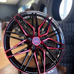 Red Face/ Gloss Black HM 5x114